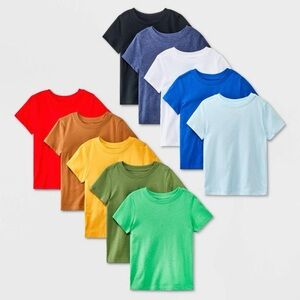 Cat & Jack Vibrant Kids' T-Shirt Collection 10 pieces